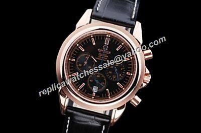 Omega De Ville Co-axial Chronograph Ref 424.13.40.21.02.001 Black 24 Hours  Watch