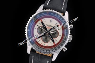  Breitling Navitimer Precio 47mm Limited Chrono 2 Tones Leather Strap Watch 