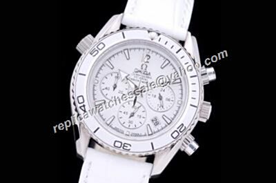 Omega Seamaster 300m Chronograph Men's White 24 Hours  Watch 