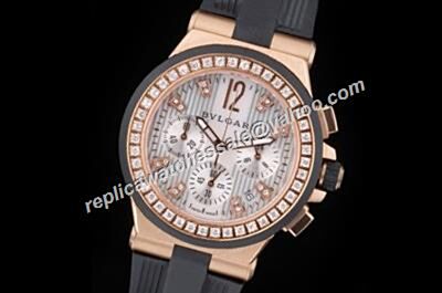 Bvlgari Diagono Chrono 36mm Silver Ref 102308 DG42C9SMCVDCH  Jewelry Phony Watch 