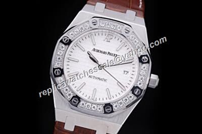  Audemars Piguet Precio 77321OR.ZZ.D080CA.01 Unisex White Diamonds Royal OAK 40MM  Automatic Watch 