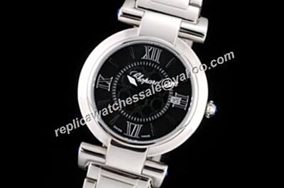 Chopard Imperiale Ref 425.30.34.20.51.002Ladies Silver  SS  Black Watch 
