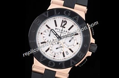 Bvlgari Diagono Chronometer Ref 102305 DG42WSMCVDCH  Titanium Black Bezel 43mm  Watch