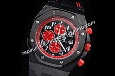 AP Chronograph Offshore Singapore 2008 Limited Edition Red Tachymeter Bezel  Watch