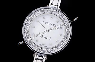 Bvlgari B.Zero1  Ref BZ30BHSL Diamonds Set Ladies Jewelry Wedding Watch 