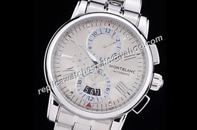 Montblanc Chronograph Design 4810 REF U0114856 White Gold Date Automatic Watch