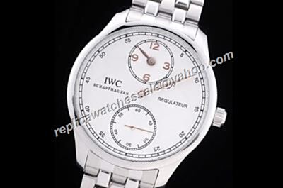 IWC Schaffhausen IW544203 Portuguese Regulateur Titanium Automatic Steel Bracelet Watch