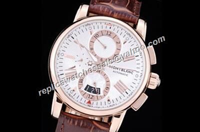 Montblanc Chronograph 4810 Automatic Date  Rose Gold 24 Hours Watch 