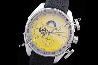 Porsche Design Regulator Power Reserve Chronograph Date White Gold Watch