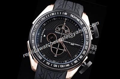 Porsche Design Regulator Power Reserve Chronometer  Black Tachymeter Bezel Bezel  Watch 