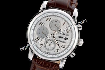 Montblanc Star GMT Automatic 2-TONE Chronograph Date 42mm Date Watch 