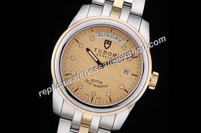 Swiss Made Tudor Classic 21013-62583 10di Date Automatic  Diamonds Scale Watch  