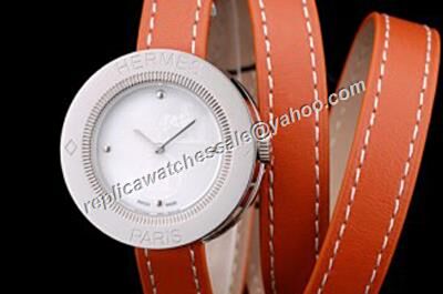 Hermes Passe Passe Ladies Quartz White Gold 32mm Diamond Watch