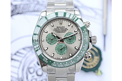Classic Rolex Cosmograph Daytona Green Ceramic Solid Outer Ring Fully Automatic Mechanical Movement Watch