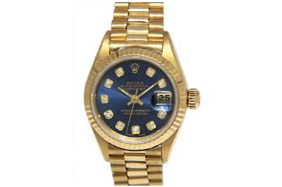 Luxury  Rolex Datejust Gold Stainless Steel Strap Multicolor Dial Diamond Hour Markers Couple Watch