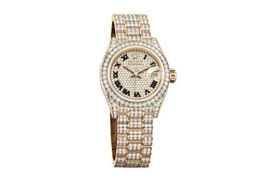 Luxury Rolex Swarovski Diamond Charm Infinite Gypsophila Watch For Women Multicolor 86409RBR/86405RBR/81409RBR   