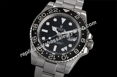 Swiss Rolex New Style 116710LN-78200 GMT-MASTER II Black Dial Oyster Watch LLS096