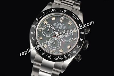 Rolex PXD Swiss Ltd Edition  Auto Daytona Black Dial Watch LLS097