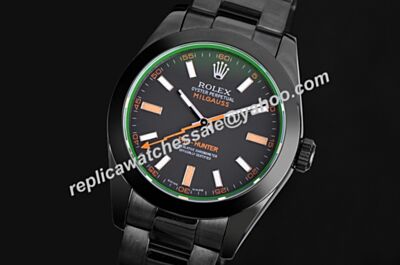 Swiss Rolex Pro-Hunter Milgauss PVD/DLC 116400GV 40mm Watch LLS216