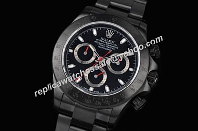Rolex Swiss All Black Edition  Auto Daytona Steel Bezel Watch LLS339