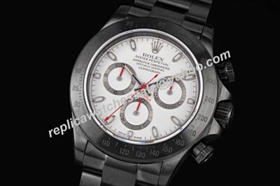 Swiss AAAAA Rolex Pro-Hunter White Face Daytona Red Hands Automatic Watch LLS340