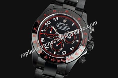 Swiss Rolex Panda Daytona chrono Pro-Hunter Auto Movement Crystal Back Watch Rep LLS342