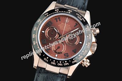 Rolex Swiss 116515LN Made 18kt Daytone Brown Dial Model Black Bezel Watch LLS368
