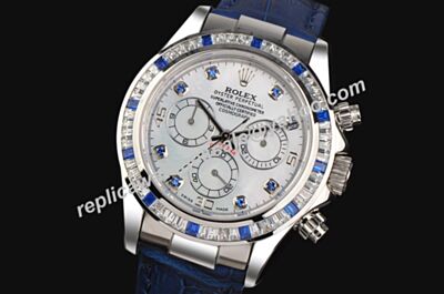 Rolex 116589 Automatic Swiss Movement Daytona Blue Diamonds Scale Watch LLS390