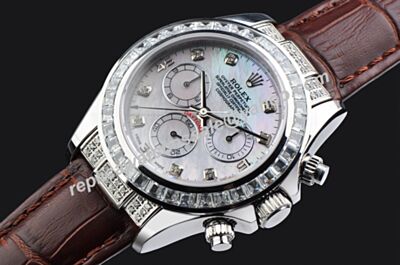 Rep Rolex Pearlmaster Swiss 16519 Auto 40mm Daytona Diamonds Markers & Bezel Watch LLS394