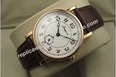Longines Heritage 1940 34mm L4.767.8.73.2 Steel/Leather Men's Swiss Made Auto Watch LQ037