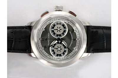 Swiss Maurice Lacroix Masterpiece Ref MP7128-SS001-320 Chronograph White Gold 45mm Gents Watch Clone ML006