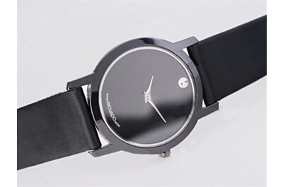 Cheap  Movado Ref 0604230 Moderna Quartz Calibres All Black Design Watch