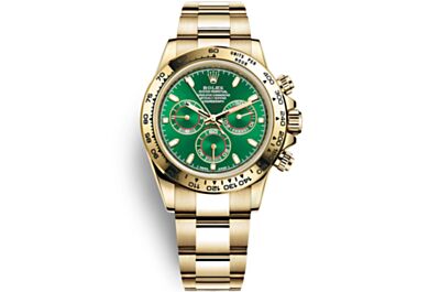 Men's Rolex Daytona Ice Blue Luminous Scale Green Dial Ceramic Tachymeter Bezel Screw in Crown Chronograph Watch
