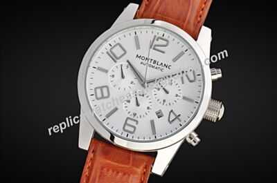 Montblanc U09671 Timewalker Chronograph Automatic Day Date White Gold 24 Hours Watch 