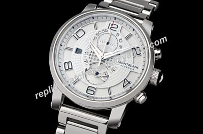 Montblanc TwinFly Ref U0109133 Flyback Chronograph Greytech White Gold 43mm  Timewalker Watch