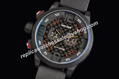 Welder K31-10001 Chrono 24Hour Edition Black  PVD steel 48mm Watch 