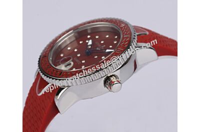 Ulysse-Nardin Lady Marine 8156-180E-3C/22 Red Paved Diamonds Diver Jewelry 40mm Watch